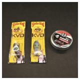 Strike King KVD 1.0 Crankbaits (2) & Hawki...