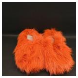Pair of Orange Faux Fur Slippers  Brand Not...