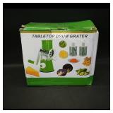 Tabletop Drum Grater with 3 Blades