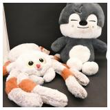 Assortment of 2 Plush Toys  Spider and Grey...