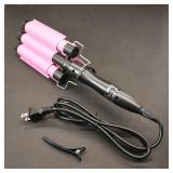 Professional Fashion Hair 3-Barrel Waver (pink)
