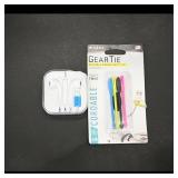 GearTie Reusable Rubber Twist Ties, Cordable x4
