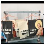 Set of 4 Printed Pillow Case Covers  "I SAW THAT"