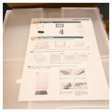 Clear Plastic Shoe Boxes (disassembled, lot)
