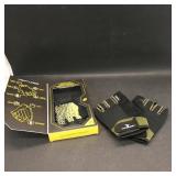 Half-Finger Workout Gloves, Size M