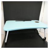 Folding Lap Desk / Bed Tray  Blue Top