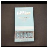 Red Aspen Nail Dashes Affirmations  Teal Glitter