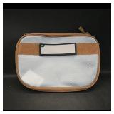 Clear Front Travel Pouch  Beige