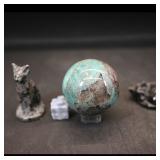 Decorative Polished Stone Sphere with Stand ...