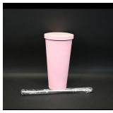 Pink Insulated Travel Tumbler with Straw ...
