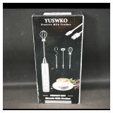 YUSWKO Electric Milk Frother USB Rechargeable