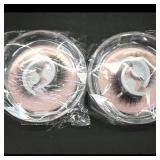Pair of False Eyelashes in Round Plastic Cases (2)