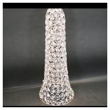 Crystal-Style Metal Cone Vase  Rose Gold Tone