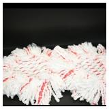 Pair of White & Red Microfiber Mop Pads (2)