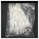 Bag of White Candle Wicks with Metal Tabs...