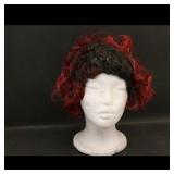 Assortment: Red Curly Wig, Blonde Rose Gold Wig...
