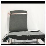 Gray Upholstered Seat Cushion  Brand Not Visible