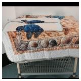 Quilted Sea Life Throw Blanket  Brand Not Visible