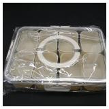 Snackle Box  Plastic Snack Organizer with 8...