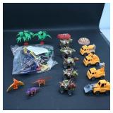 Assortment of Toy Cars, Dinosaurs & Accessories...
