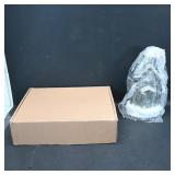Decorative Glass Block with Snowy Church Figure...