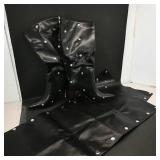 Pair of Black Studded Knee-High Leather Boots