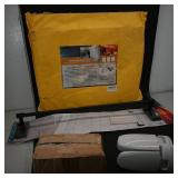 Assorted Home Fixtures: Splash Guard, LED Bulb,...