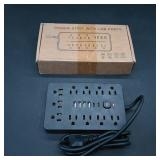 Lot of 2 Power Strips with USB Ports