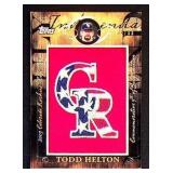 Topps Todd Helton Commemorative 4x4 Patch...