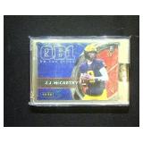 Wild Card QB1 On The Clock J.J. McCarthy Card...