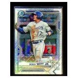 Topps Bowman Chrome Bobby Witt Jr. Rookie Card...