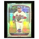 Topps Chrome William Bergolla Phillies Rookie Card