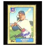 Topps Albert Hall 1987 Baseball Card ï¿½ Outfield
