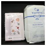 Yoofoss Muslin Blanket & Rookie Humans Fitted...