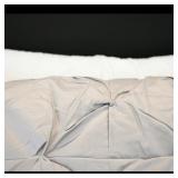 Pair of White Tufted Body Pillows (2)