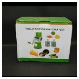 Tabletop Drum Grater with Three Blades