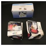 LED full color rotating lamp (2) + 6 puck LEDs...
