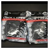 Lock Laces Elastic No-Tie Shoelaces (Black, 2 pcs)