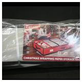 Baleine Christmas Wrapping Paper Storage Bag, Gray