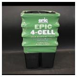 EPIC 4-Cell Seed Starting Trays 4 Pack, 4" Tall