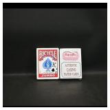 Pair of Playing Card Decks: Bicycle Jumbo &...