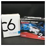c6 & Rechargeable LED Headlamp 2-Pack (2 items)