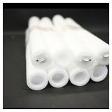 Lot of 8 LED Foam Light Sticks  White Foam Tubes