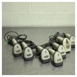 Symbol LS2208 Barcode Scanner Lot of 7 W/ 6x...