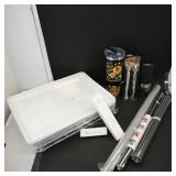 Assortment of Kitchen Items (dish rack,...