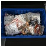 Assorted Fashion Jewelry in Plastic Storage Bin...