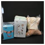 Assortment of Baby Items ï¿½ plush bear, muslin...