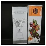 Silicone Utensils Set with Plastic Holder &...