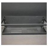 Set of 5 Black Metal Wall Shelf with Drain Tray