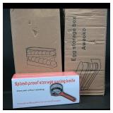 Awaoko Egg Storage Boxes (set of 2) & Splash...